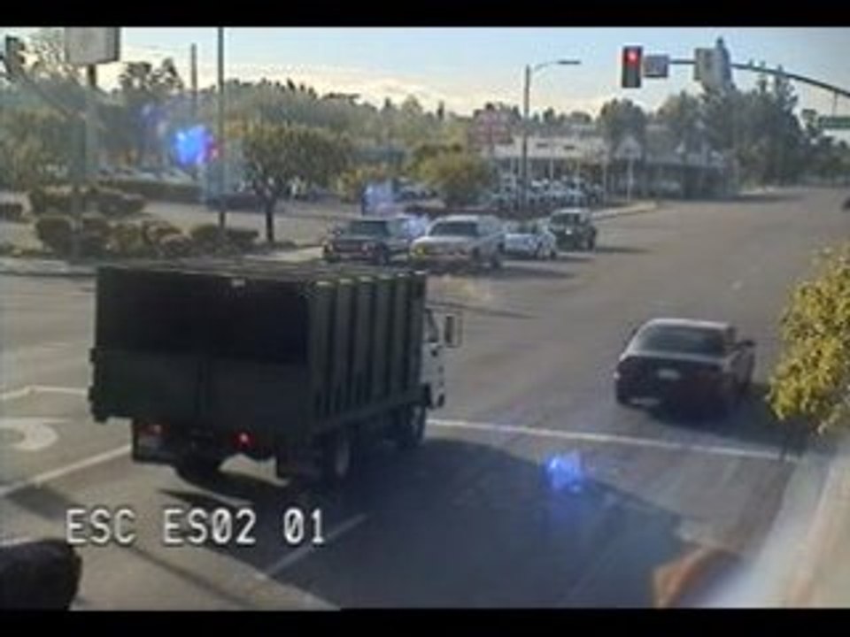 Accident au feu rouge