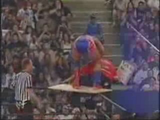 Angle slam from top rope