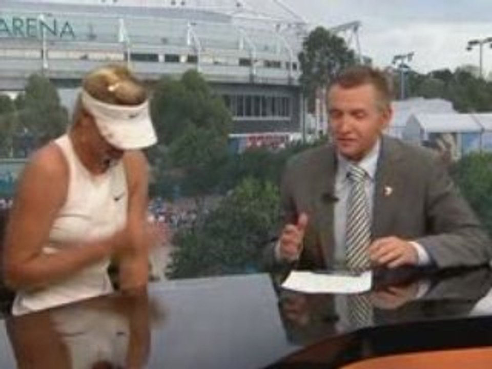 Maria Sharapova  Interview apres son titre a Open Australia