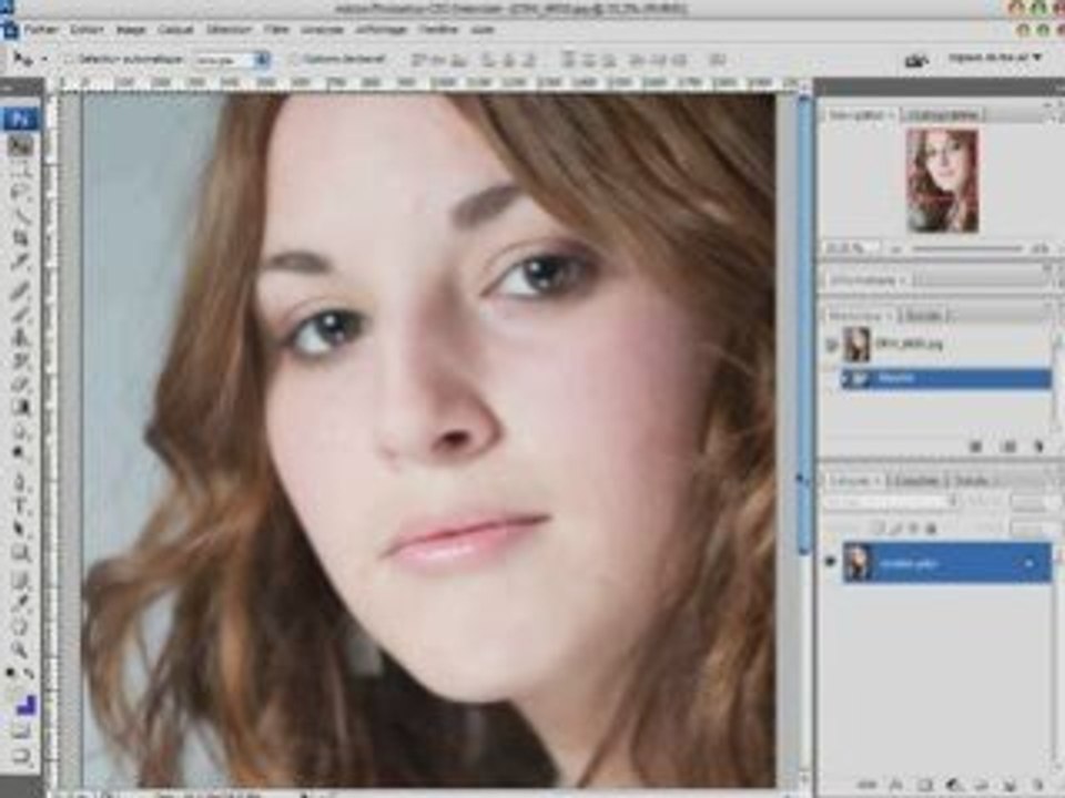 Retoucher un portrait dans photoshop