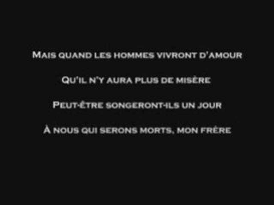 Quand les hommes vivront d'amour par Raymond Levesque