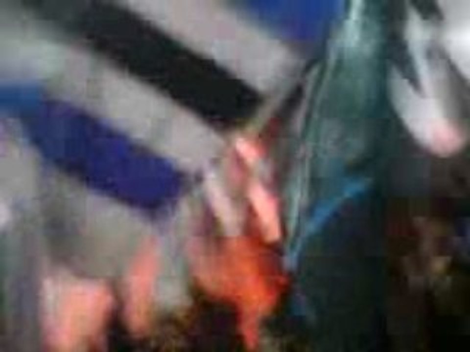 Strasbourg - Tours... Entrée des joueurs 2... Fumigenes