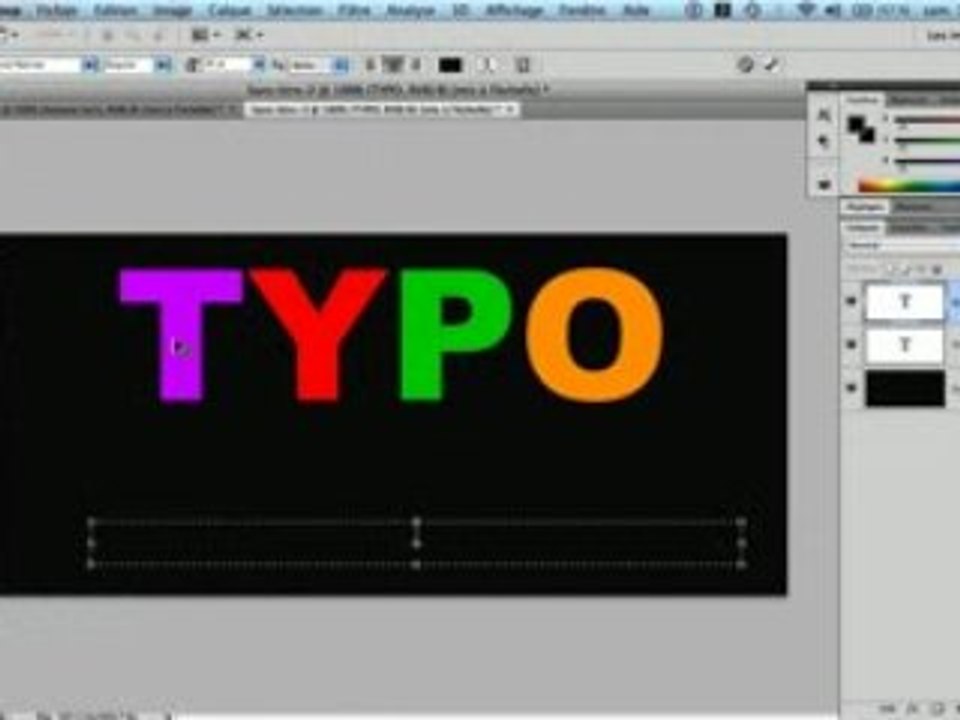 Photoshop Typographie