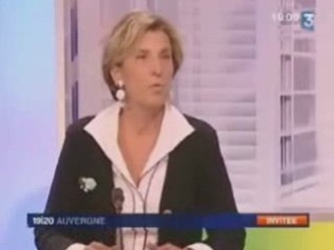 Marie-Noëlle Lienemann sur France 3 Auvergne le 31/10/08