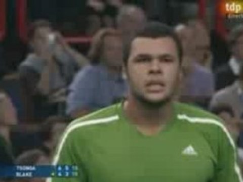 Jo-Wilfried Tsonga vs James Blake Tennis Masters bercy 2008