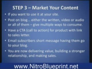 Get traffic, build a list & make sales - Part2