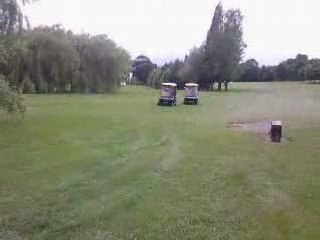 Golf buggy handbrake turn