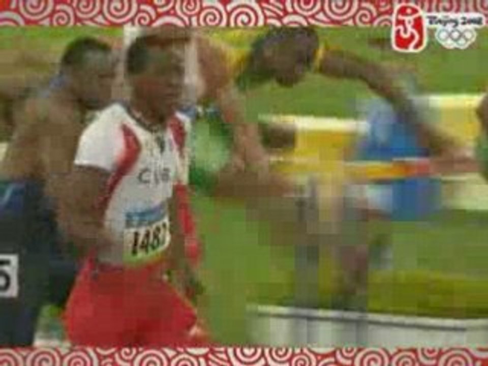 Athlé finale jeux olympiques 2008 110m Haies