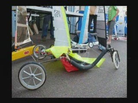 1er Test Bugggy radiocommandé ( char à cerf volant)