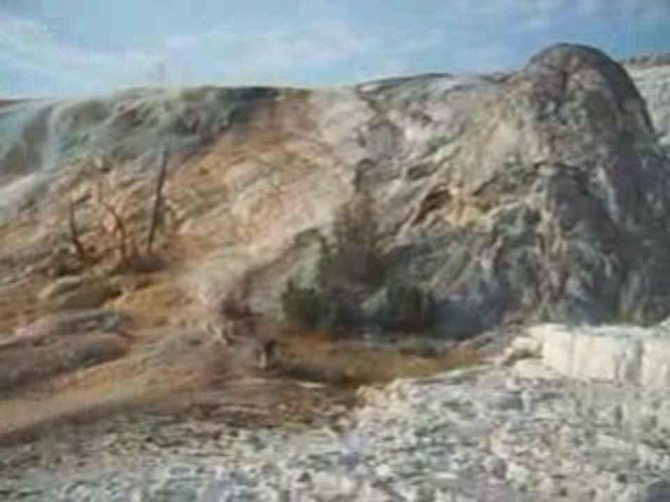 mammoth hot spring