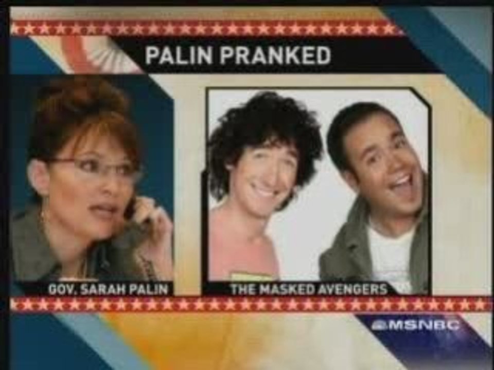 Palin Punk'd by Masked Avengers