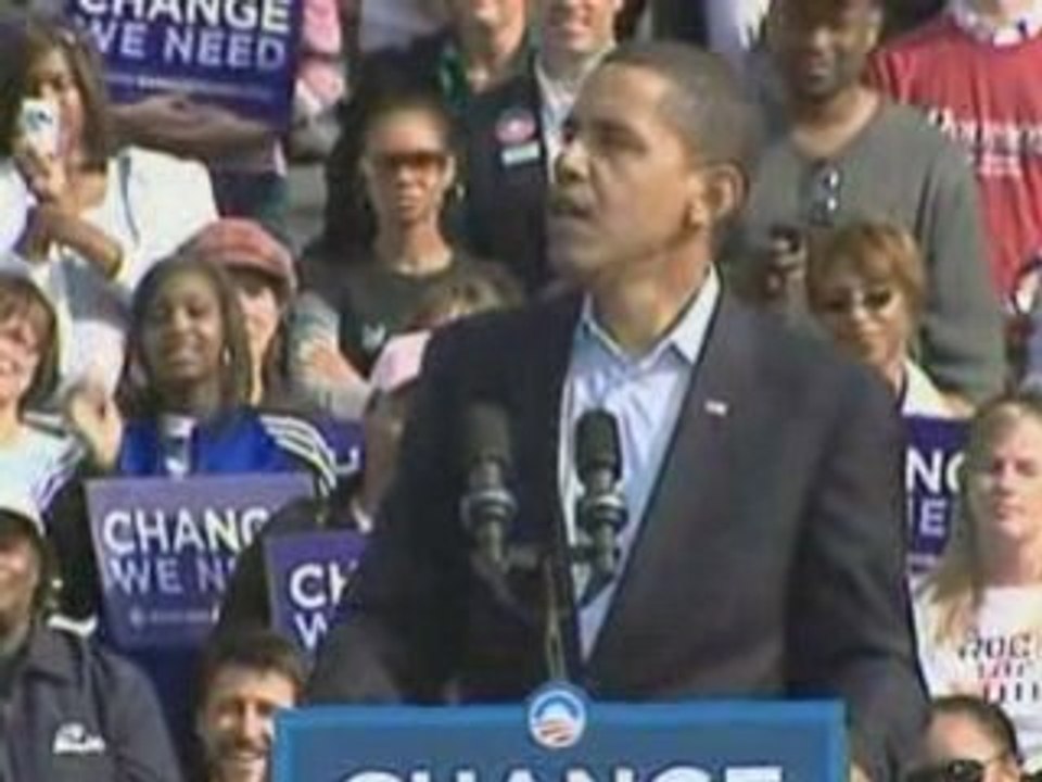 Obama campaigns in Ohio