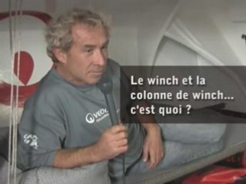 Vendée Globe - Roland Jourdain : winch et moulin à café
