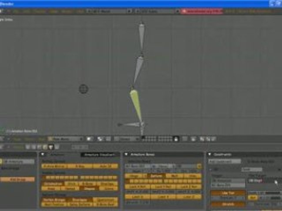 Pole target et IK Solvers _ Blender 2.46 Vidéo Dailymotion
