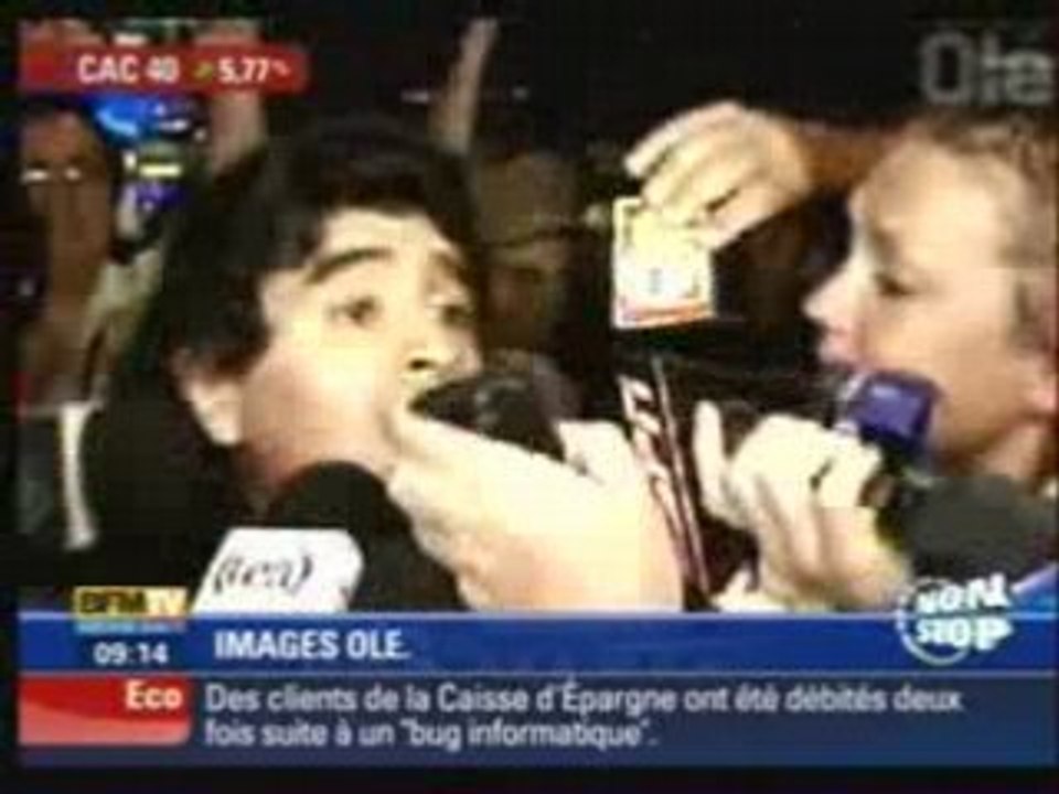 Le retour de maradona conne entraineur