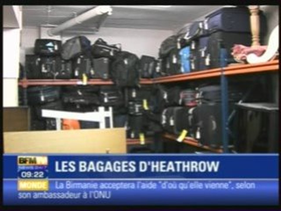 Vente au enchere de valise perdue a londre