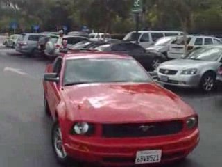 notre voiture de location, une mustang :-)