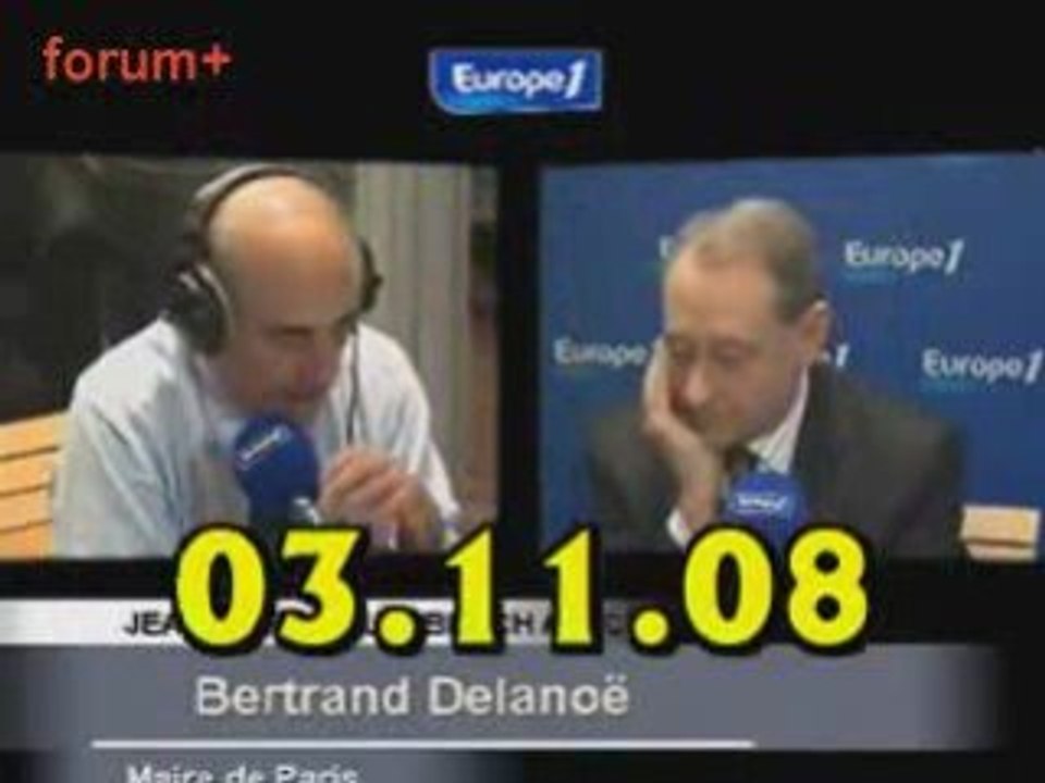 ITWde Bertrand Delanoë (03.11.08)