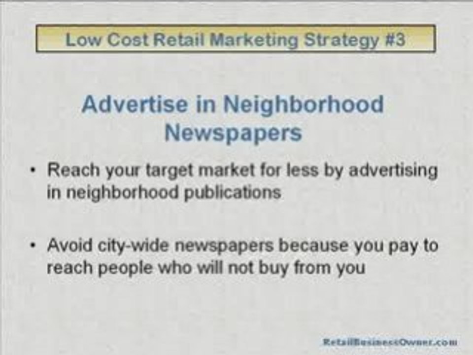 Retail Marketing Tips - Retail Store Marketing Tips - Retail