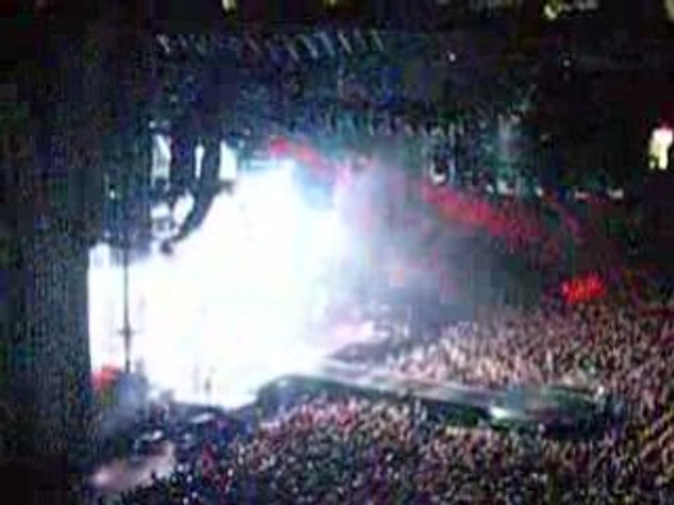 Madonna arriving on stage