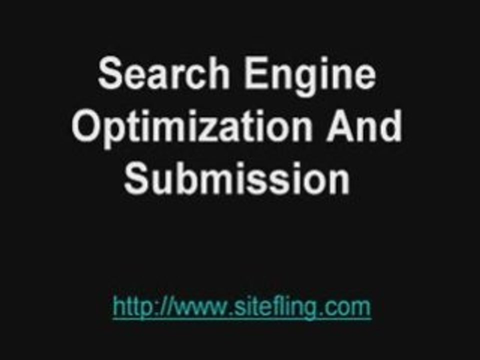 search engine optimization and submission