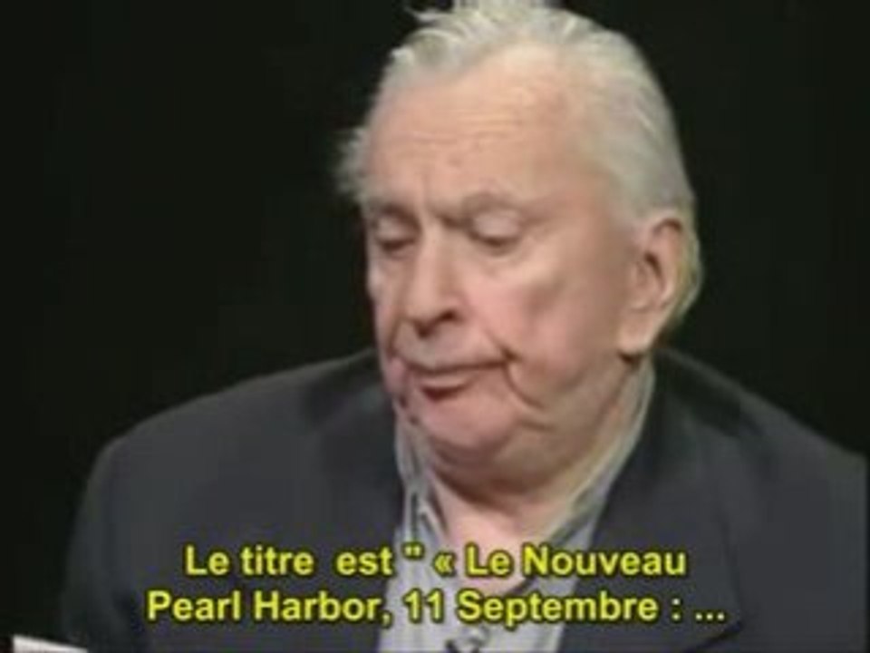 Gore Vidal recommande le livre "Le Nouveau Pearl Harbor"