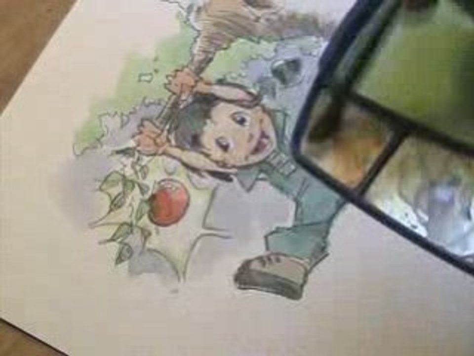 Châtaigne et Ericys - illu 01 - mise en couleur