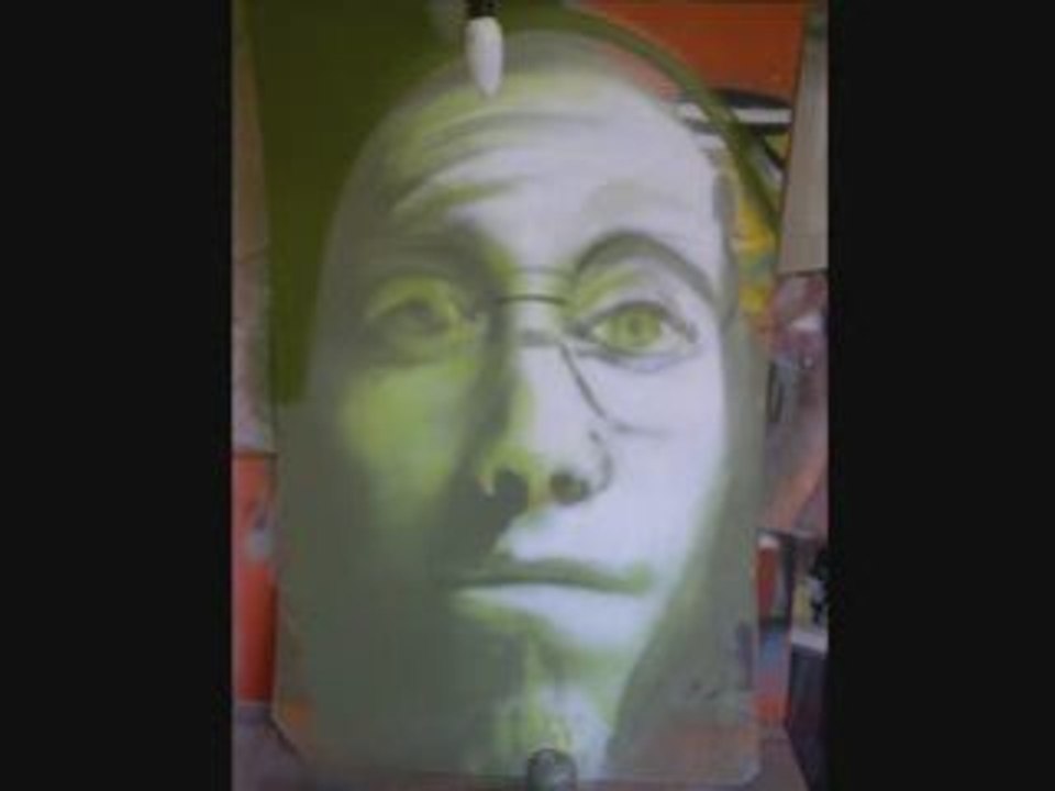 Autoportrait graff à l'arrache