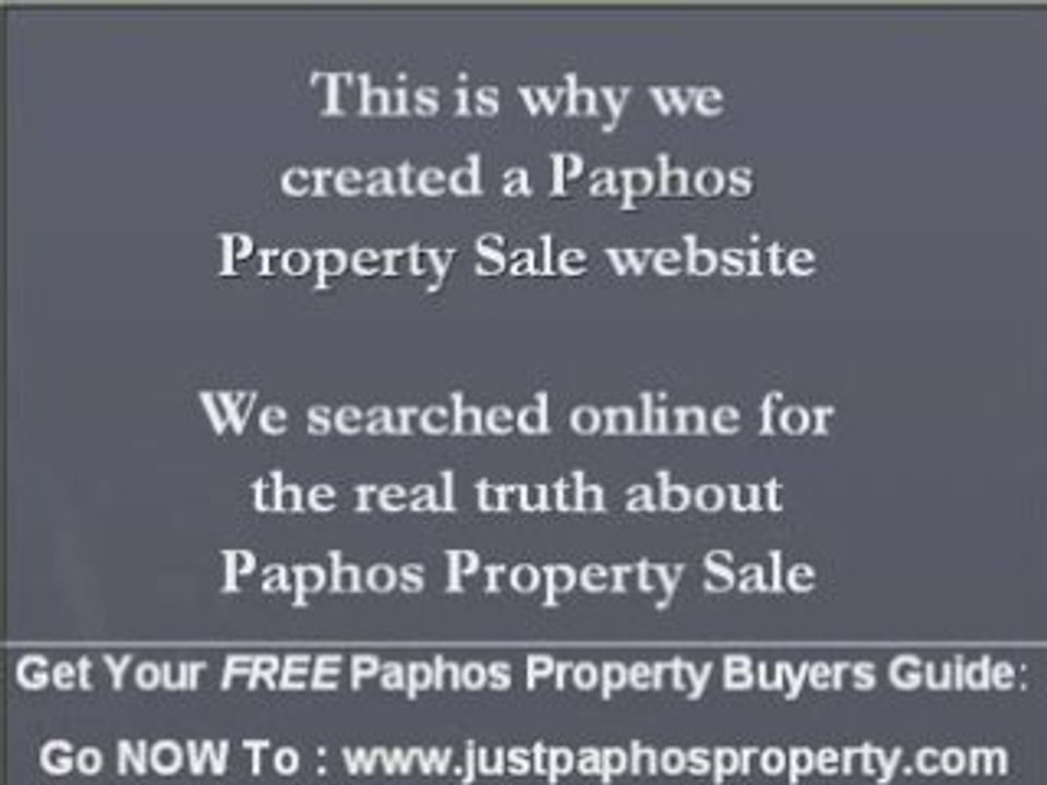 Property For Sale Paphos