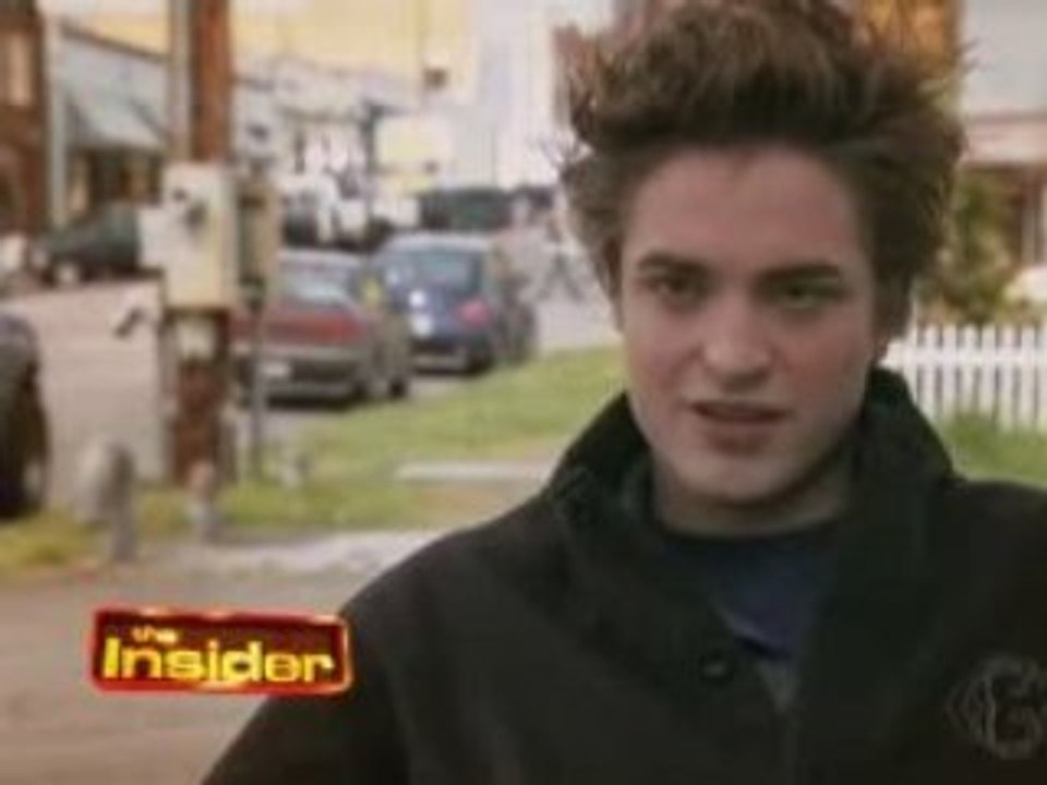 On the set of twilight with Robert Pattinson