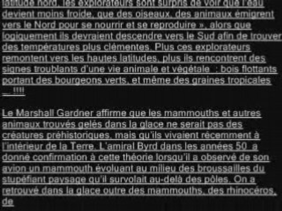 La terre Creuse...