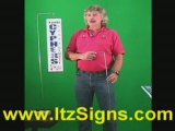 ItzSigns Hanging Sign Stake for Lawn & Yard Signs