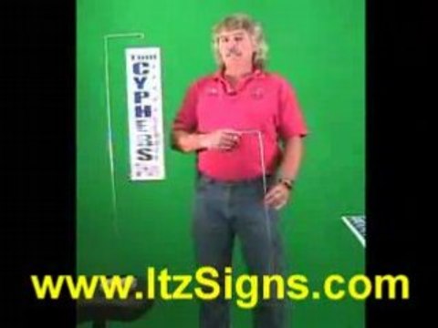 ItzSigns Hanging Sign Stake for Lawn & Yard Signs