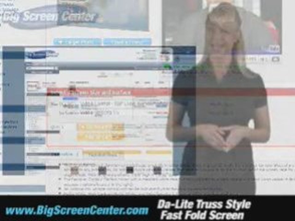 Da-Lite Truss Style Fast Fold Screen