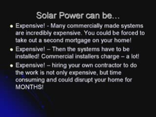 Solar Generator - create your own energy and save BIG!
