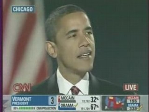 Discours du Président Barack Obama : 5 Novembre 2008