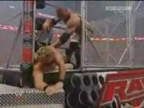 Batista vs Chris Jericho Cage Match for the WHC