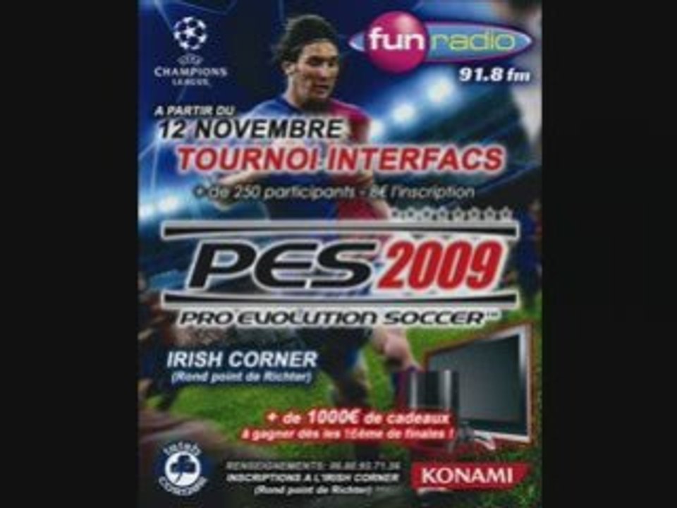 Trailer pes 2009 tournoi universitaire