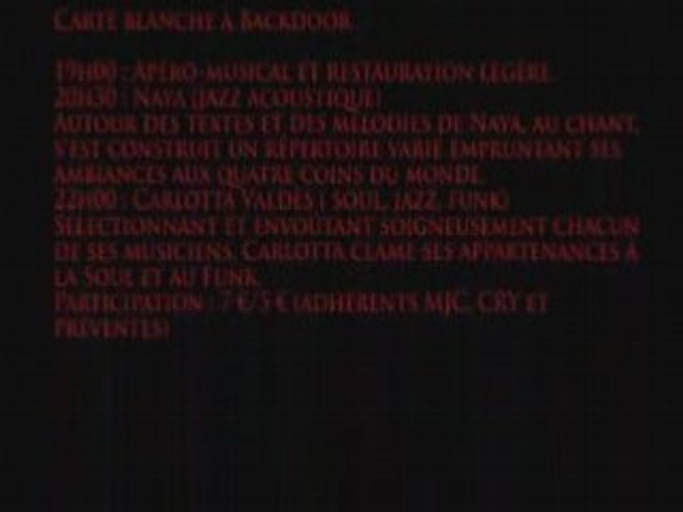 Concert 15 novembre