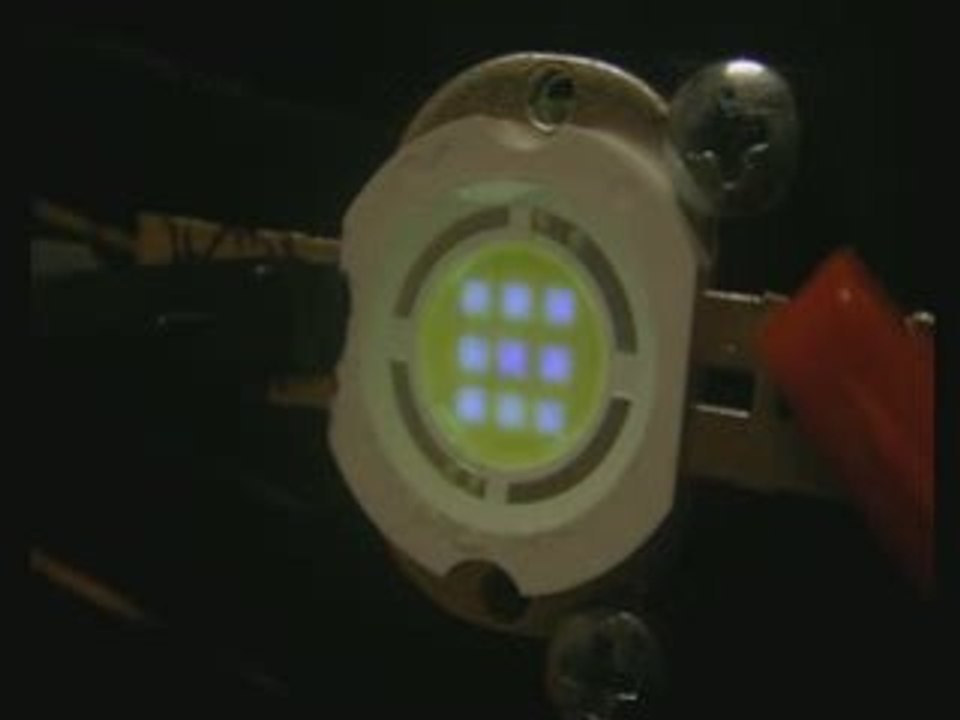 10 watt high power LED test, 850 mA @ 12 Volt