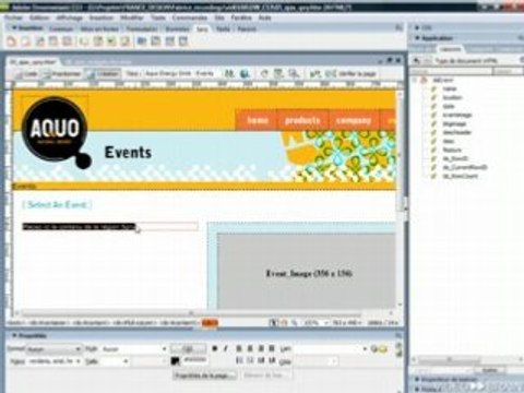 Adobe Dreamweaver CS3 Tutorial (Utiliser Spry Framework)