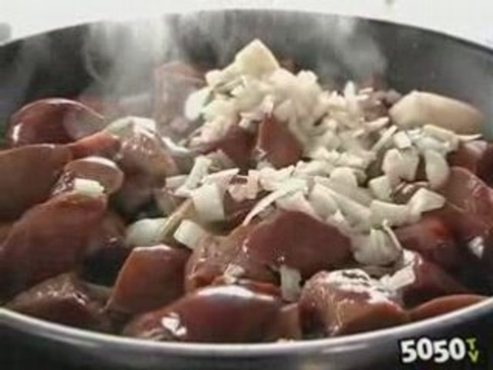 N° 2 Poêlée de rognons de porc aux champignons-Family Tripes