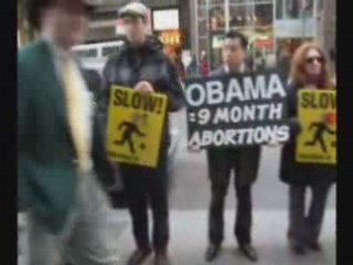 Pro-Life rally Obama headquarters Manhattan