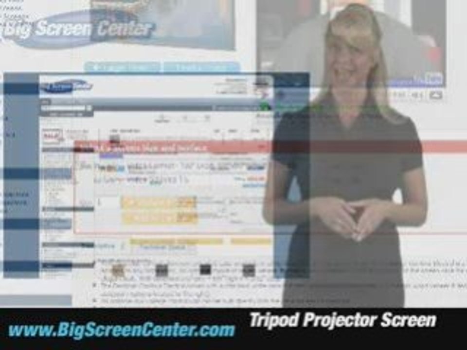 Tripod Projector Screen