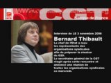 Bernard Thibault, réaction sur Crise financière mondiale