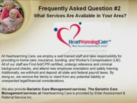 FAQ 2 Heartwarming Care In-Home Care Tacoma WA