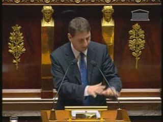 Daniel Goldberg à la tribune de l'Assemblée nationale