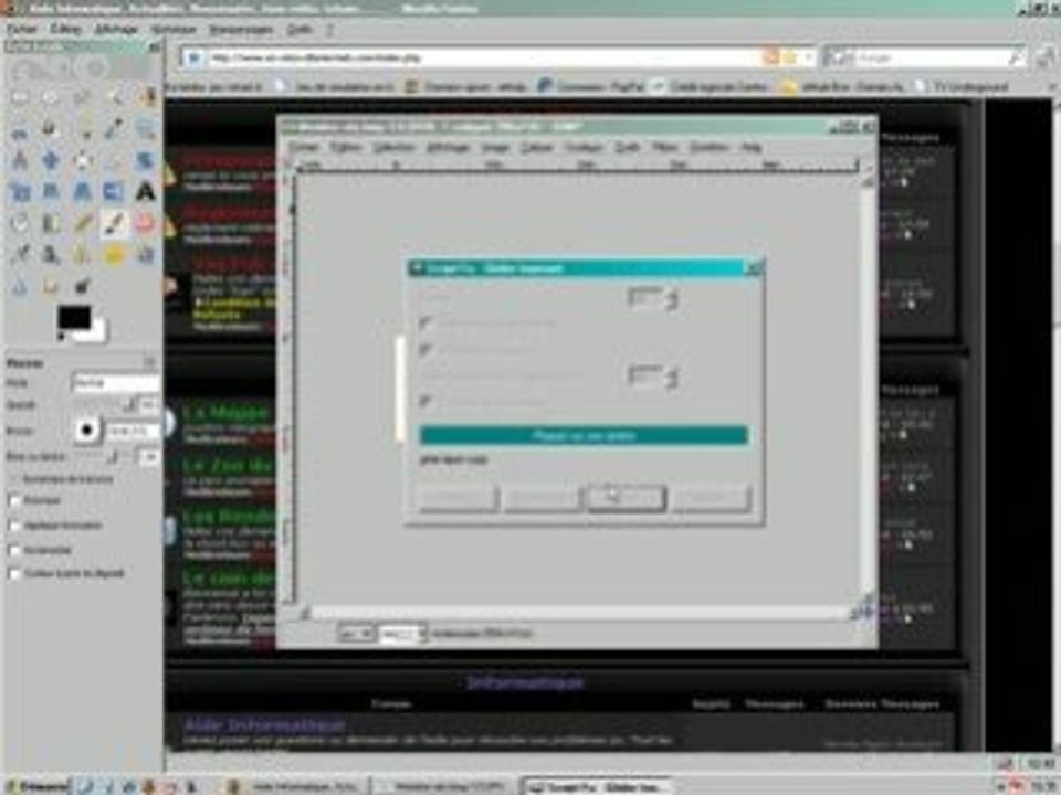 Realisation d'une sphere avec Gimp