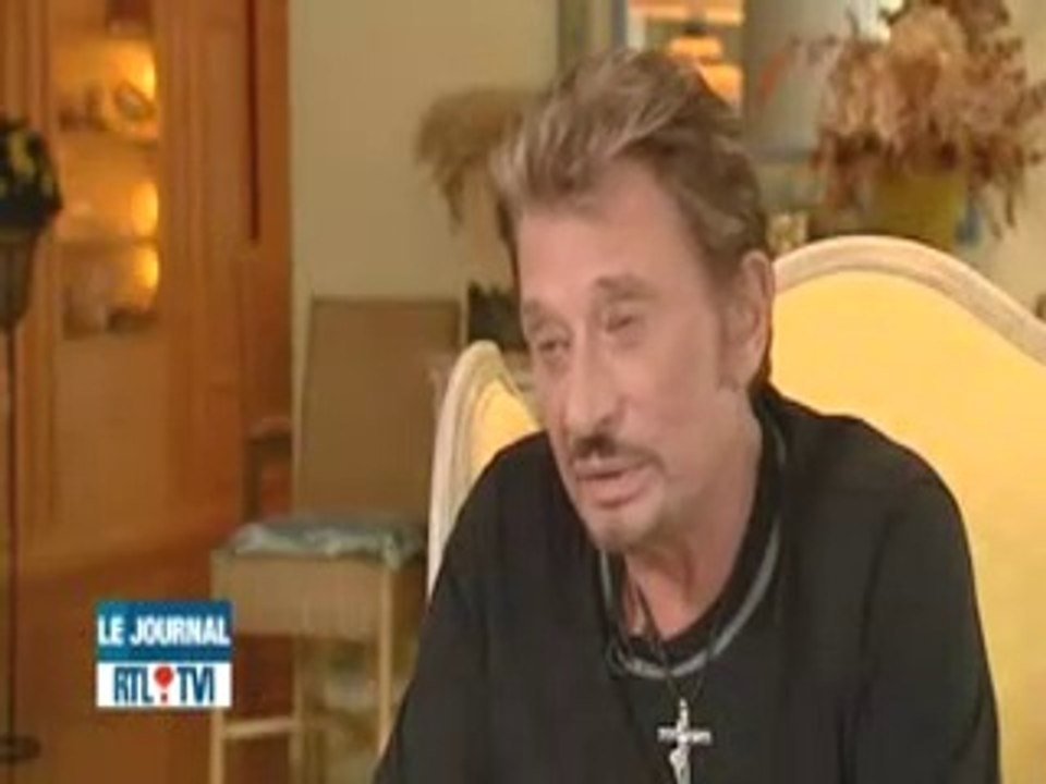 Johnny Hallyday - Interview au journal de RTL TVI ( 2008 )