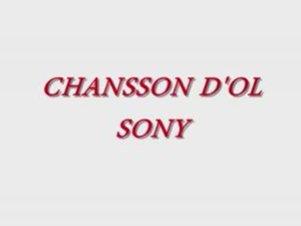 CHANSON  DOL SONY